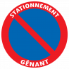 stationnement gênant adhésif pour porte garage