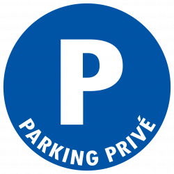 sticker parking privé pour panneau ou porte de garage