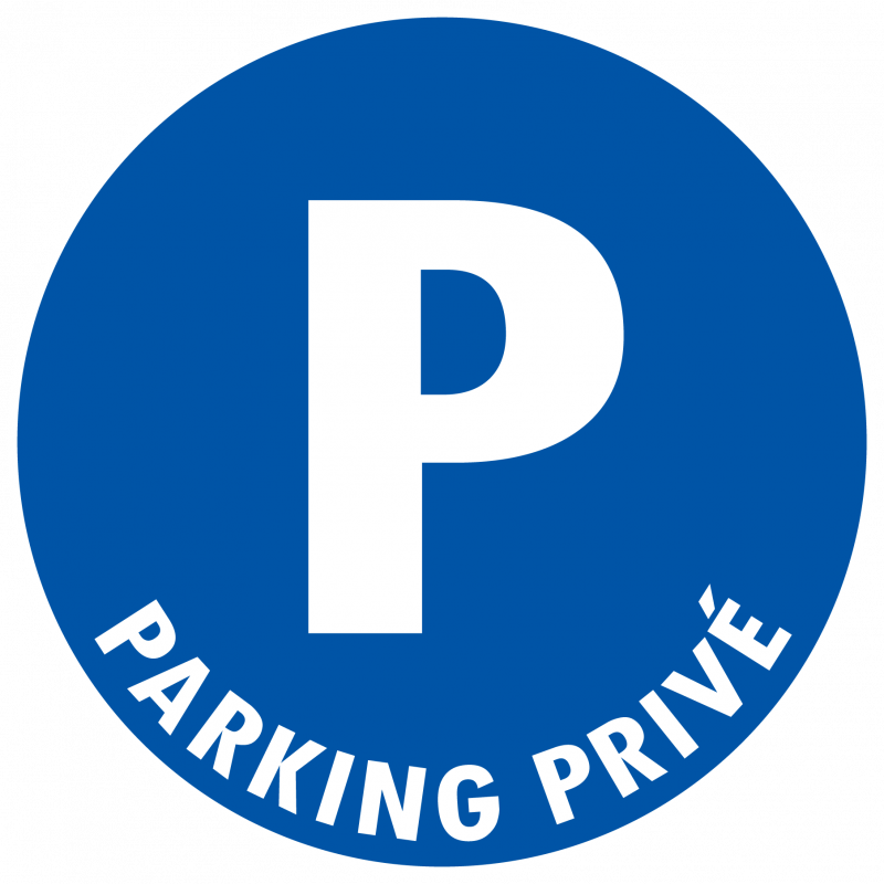 sticker parking privé pour panneau ou porte de garage