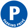 sticker parking privé pour panneau ou porte de garage
