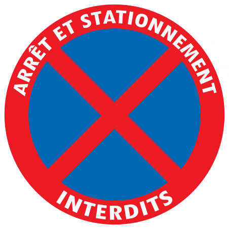 Stickers ARRET ET STATIONNEMENT INTERDITS