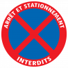 Stickers ARRET ET STATIONNEMENT INTERDITS