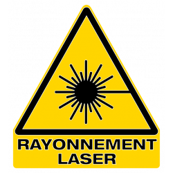sticker signalisation DANGER RAYONNEMENT LASER W004