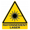 sticker signalisation DANGER RAYONNEMENT LASER W004