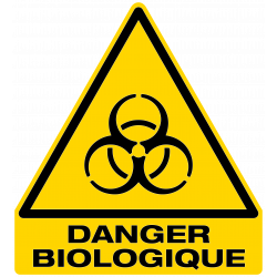 sticker signalisation danger biologique W009