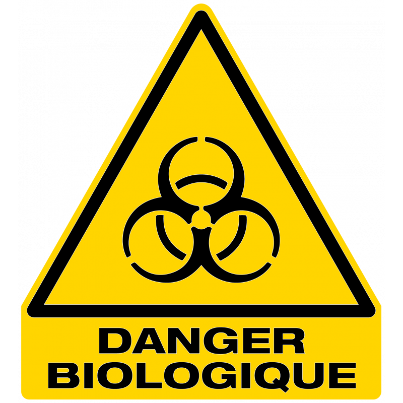 sticker signalisation danger biologique W009