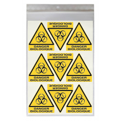 sticker DANGER BIOLOGIQUE W009 pour sécurité au travail
