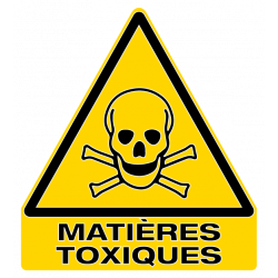 sticker signalisation danger matières toxiques W016