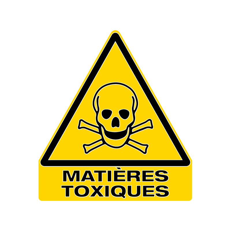 sticker signalisation danger matières toxiques W016