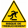 sticker signalisation danger risque de trébuchement W007