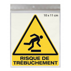 sticker risque de trébuchement W007 pour risques industriels