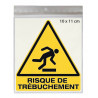 sticker risque de trébuchement W007 pour risques industriels