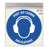 Sticker port du casque auditif obligatoire – autocollant sécurité au travail