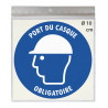 Sticker port du casque obligatoire – autocollant sécurité au travail