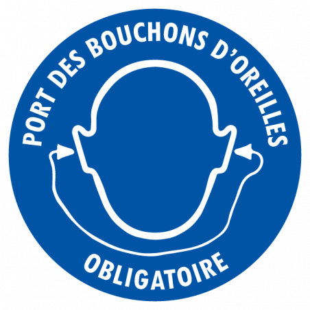 Sticker port des bouchons d’oreille obligatoire – prévention risques auditifs