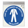Sticker port de vêtements de travail obligatoire – autocollant sécurité au travail