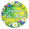 stickers joyeuse fête des mères champêtre pour embellir un cadeau de fête des mères