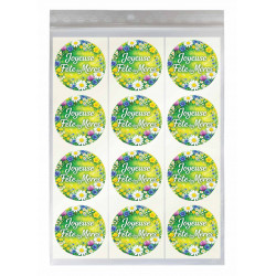 36 étiquettes autocollantes joyeuse fête des mères pour embellir vos paquets cadeaux