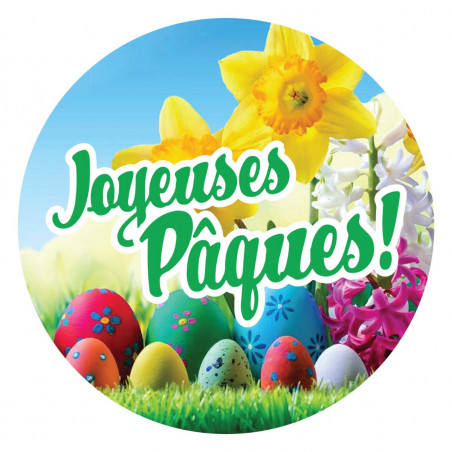 étiquettes adhésives pour paquet cadeau joyeuses pâques