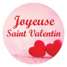 36 étiquettes cadeau autocollantes st valentin