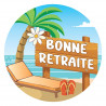 étiquette adhésive bonne retraite