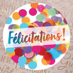 étiquettes adhésives félicitations