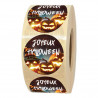 rouleau d'étiquettes bonbons joyeux halloween