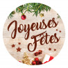 étiquette cadeau joyeuses fêtes de noël