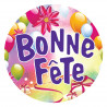 étiquette cadeau bonne fête pour bouquets de fleurs
