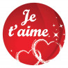 étiquettes paquet cadeau je t'aime