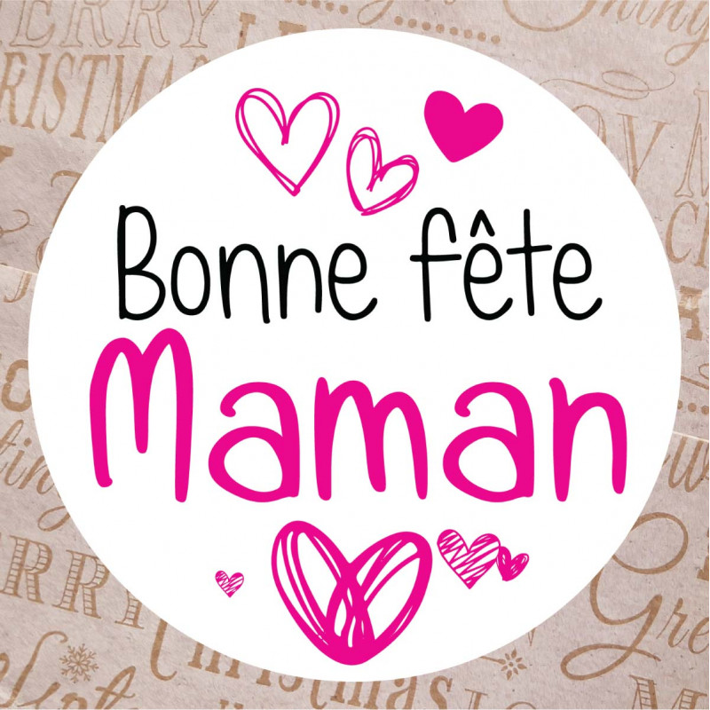 étiquettes cadeau bonne fête maman