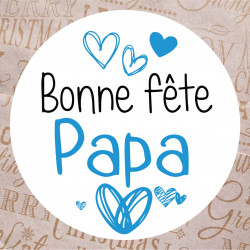 étiquette cadeau bonne fête papa