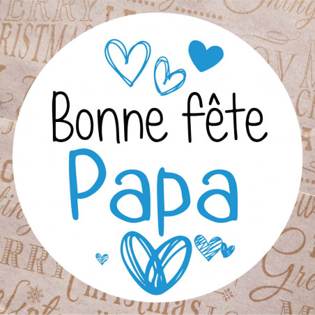 étiquette cadeau bonne fête papa
