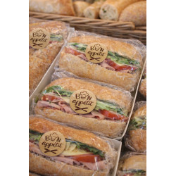 stickers bon appétit pour sandwichs à emporter