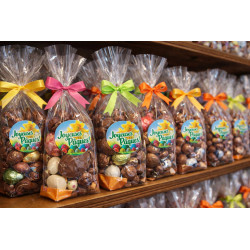 étiquettes autocollantes Pâques, stickers joyeuses Pâques pour emballage cadeau