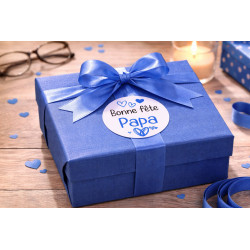 Etiquette cadeau bonne fête papa pour paquet cadeau fête des pères