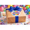 sticker joyeux anniversaire pour paquet cadeau anniversaire
