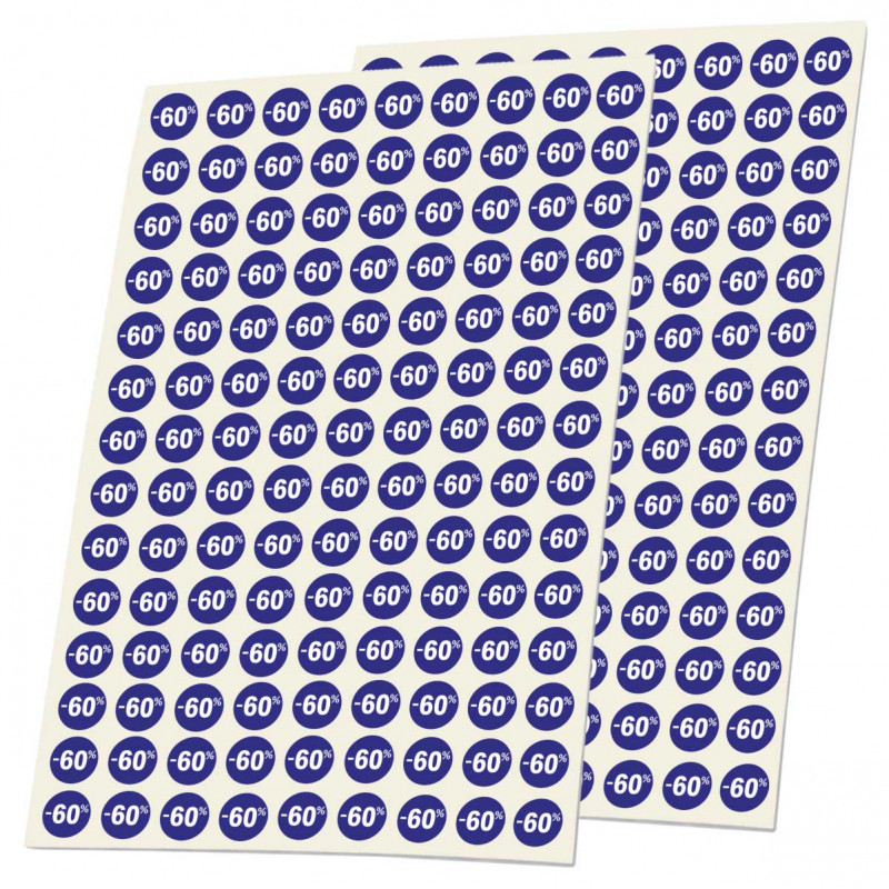 Sticker adhésif vinyle -60% pour vêtements, cintres