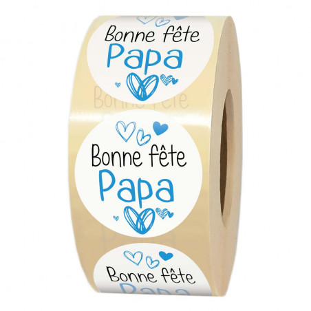 1000 étiquettes paquet cadeau BONNE FÊTE PAPA pour cadeau fête des pères