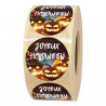 rouleau d'étiquettes bonbons joyeux halloween