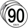sticker vitesse 90 km/h pour camion