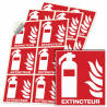 Autocollant Extincteur F001 ISO 7010 pictogramme équipement incendie