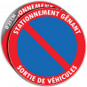 lot de stickers stationnement interdit pour laisser sortir les véhicules