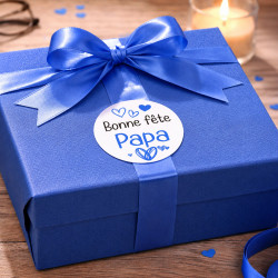 Etiquette cadeau bonne fête papa pour paquet cadeau fête des pères