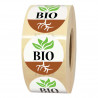 rouleau de 1000 étiquettes adhésives pour produit BIO