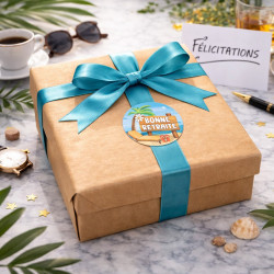 stickers bonne retraite pour enveloppe ou paquet cadeau