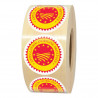 Étiquette adhésive AOP ronde 35 mm en papier - Rouleau de 1000 étiquettes