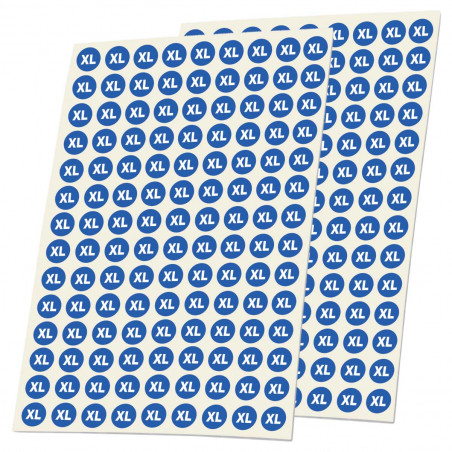 Stickers taille XL en vinyle diamètre 10 mm lot de 252