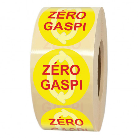 étiquettes adhésives ZERO GASPI
