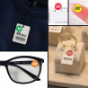 petites pastilles de soldes autocollantes pour lunettes, bijoux et petits articles